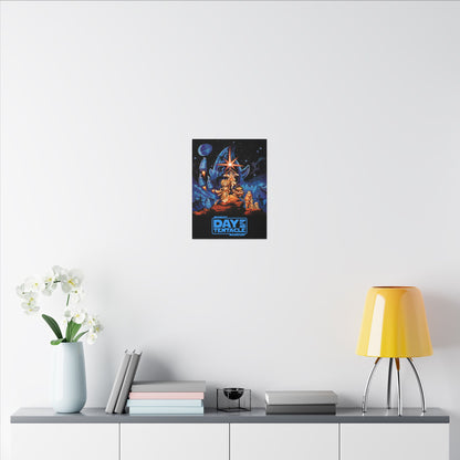 Day of the Tentacle - Star Wars Parodie (blauw logo) - Canvas Printify