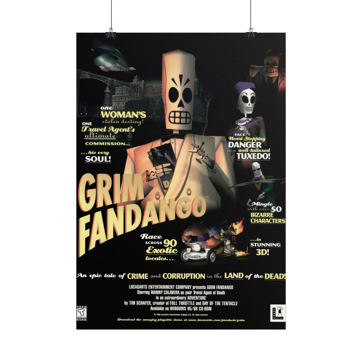 Grim Fandango - Poster Printify