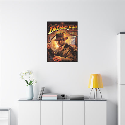 Indiana Jones and the Staff of Kings (met zweep) - Canvas Printify