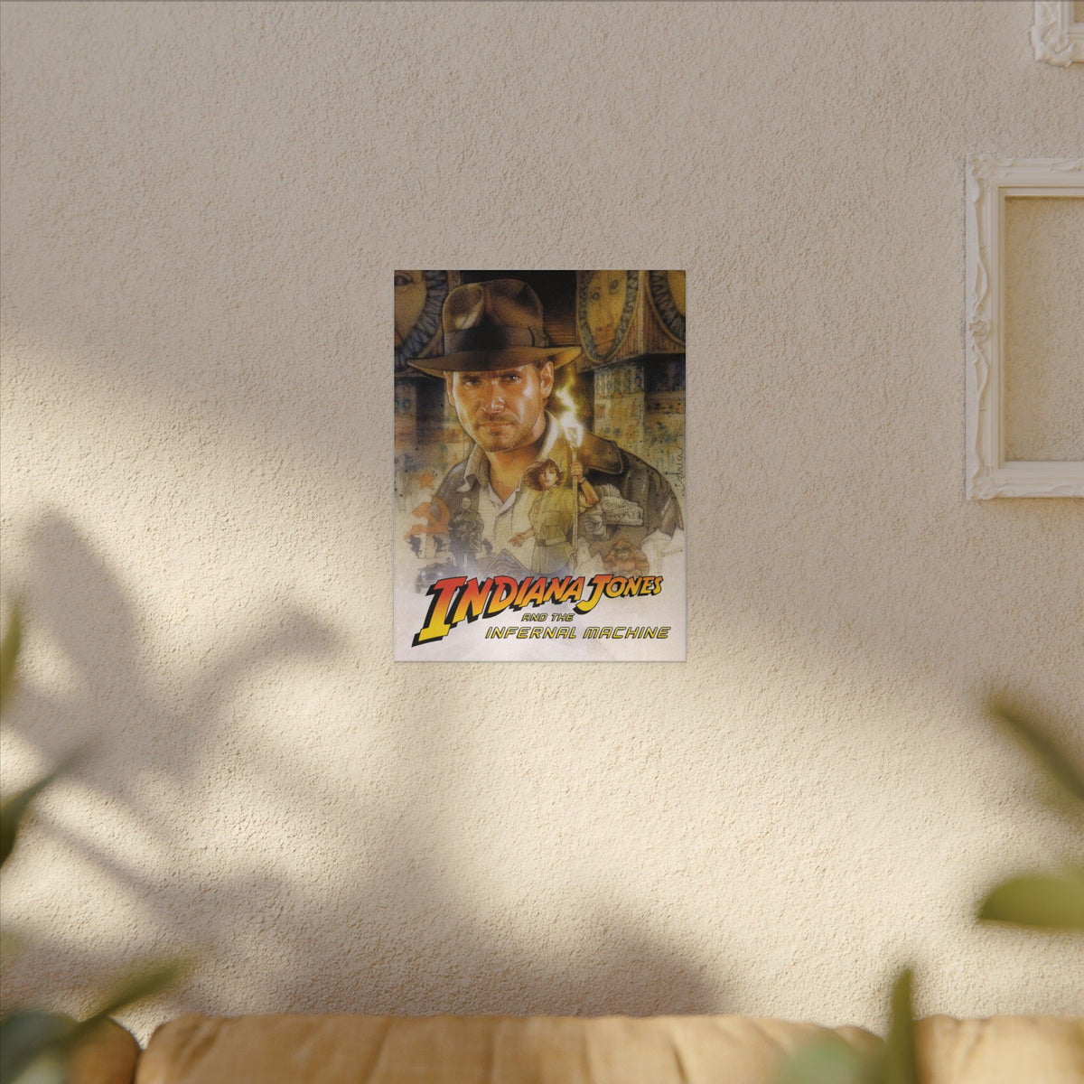 Indiana Jones and the Infernal Machine (logo onder) - Canvas Printify