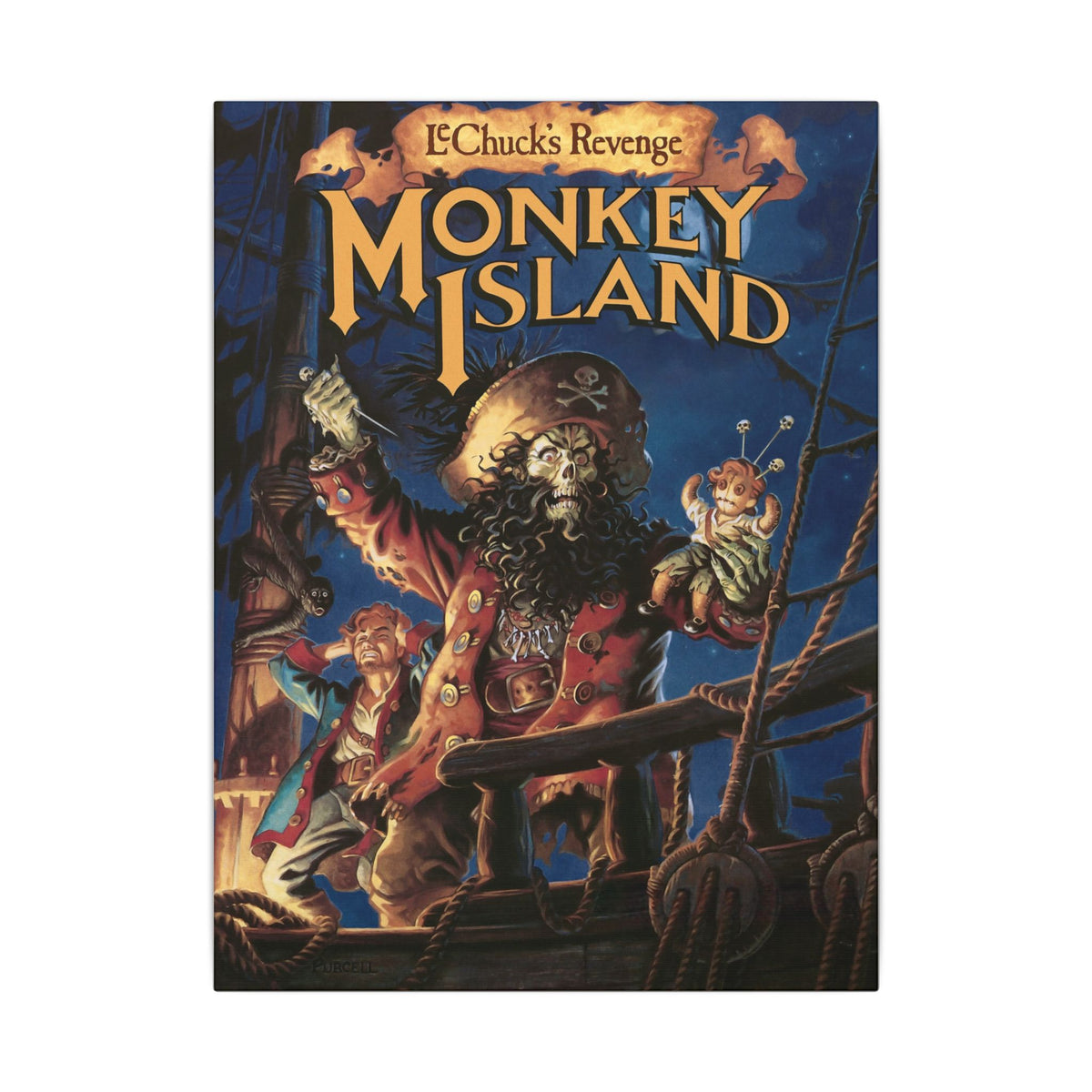 Monkey Island 2: LeChuck's Revenge - Canvas Printify