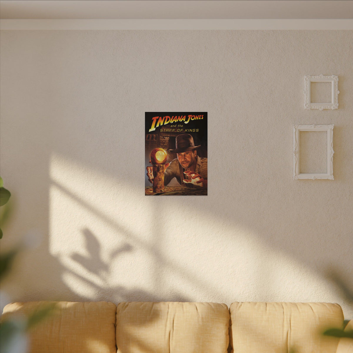 Indiana Jones and the Staff of Kings (met staf) - Canvas Printify