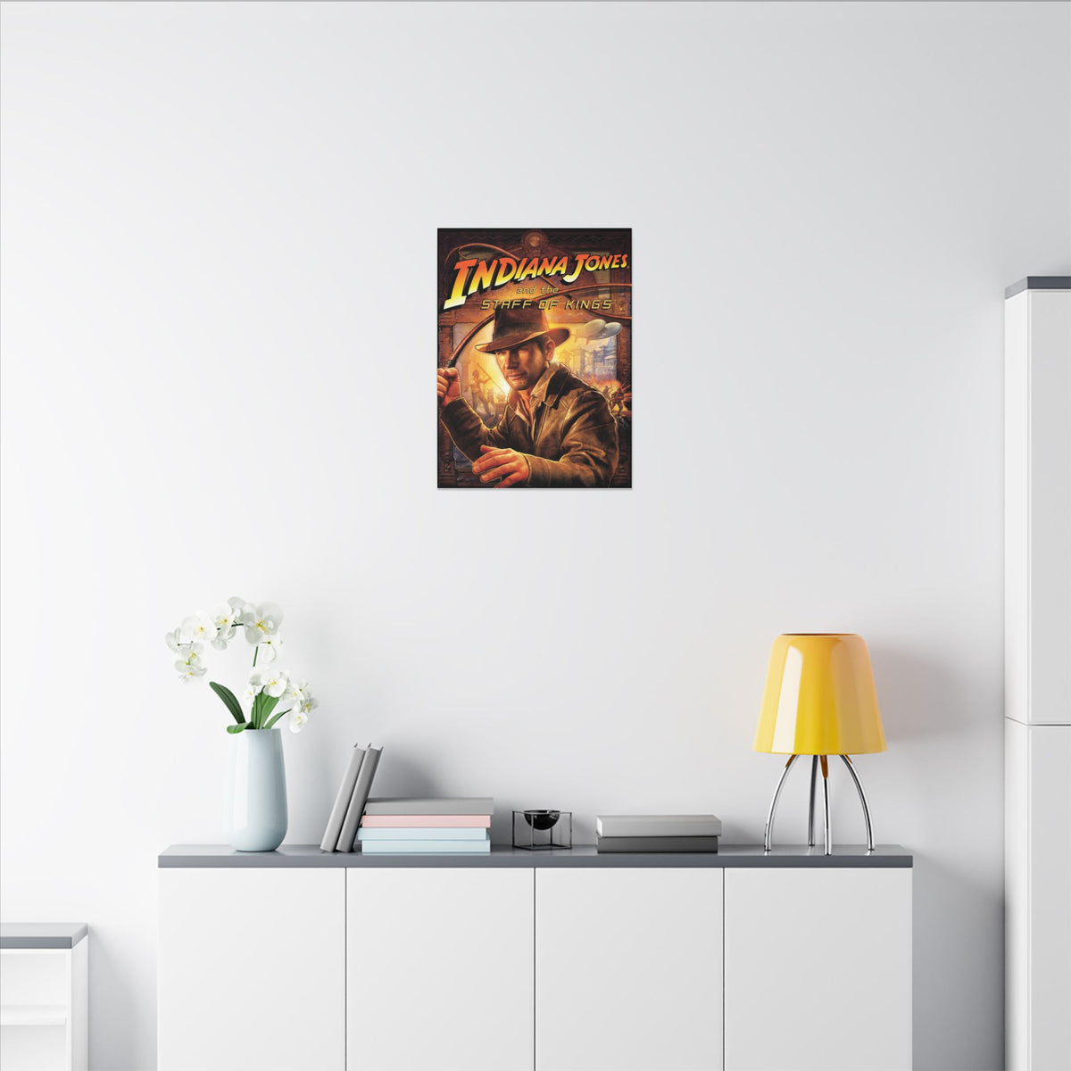 Indiana Jones and the Staff of Kings (met zweep) - Canvas Printify