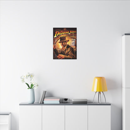 Indiana Jones and the Staff of Kings (met zweep) - Canvas Printify