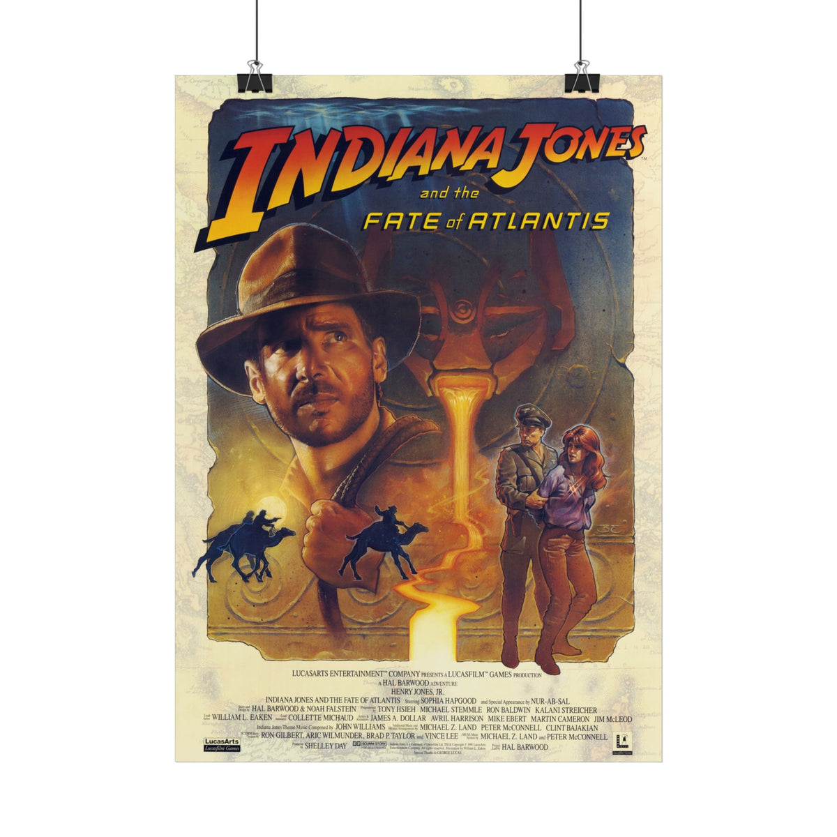 Indiana Jones and the Fate of Atlantis - Poster Printify