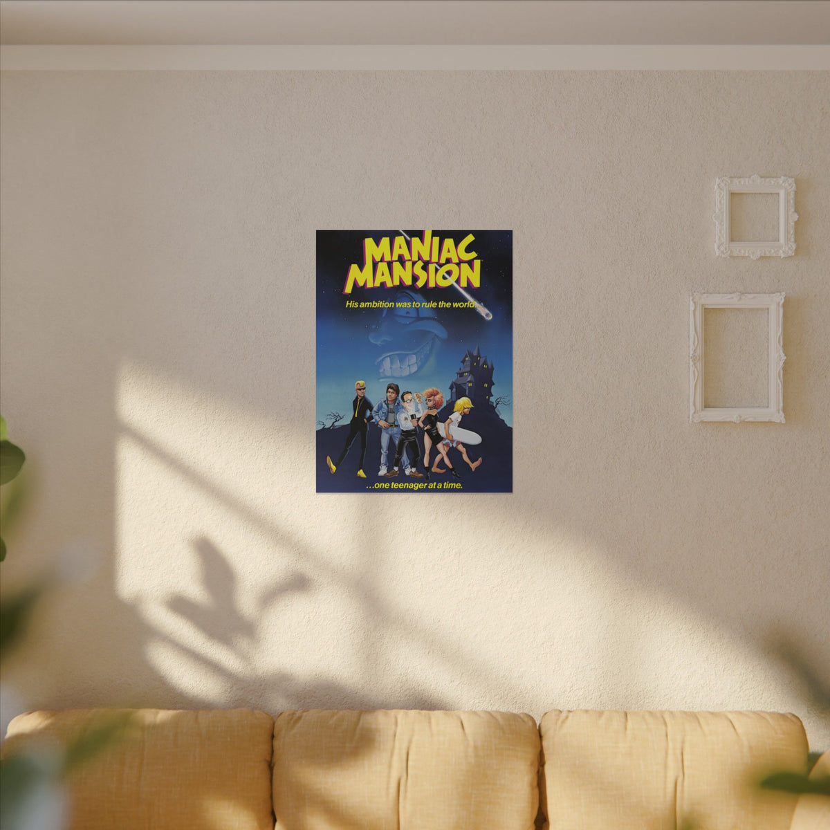 Maniac Mansion (originele tagline) - Canvas Printify