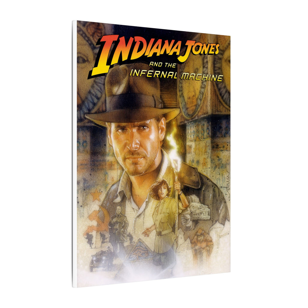 Indiana Jones and the Infernal Machine (logo boven) - Canvas Printify