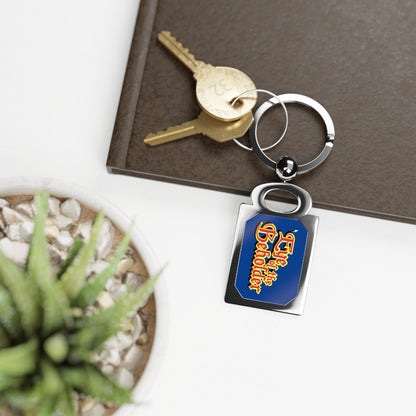 Eye of the Beholder Rectangle Photo Keyring 