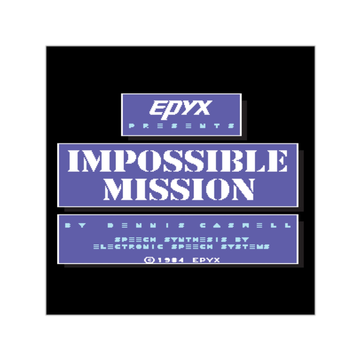 Impossible Mission Title - Sticker Printify