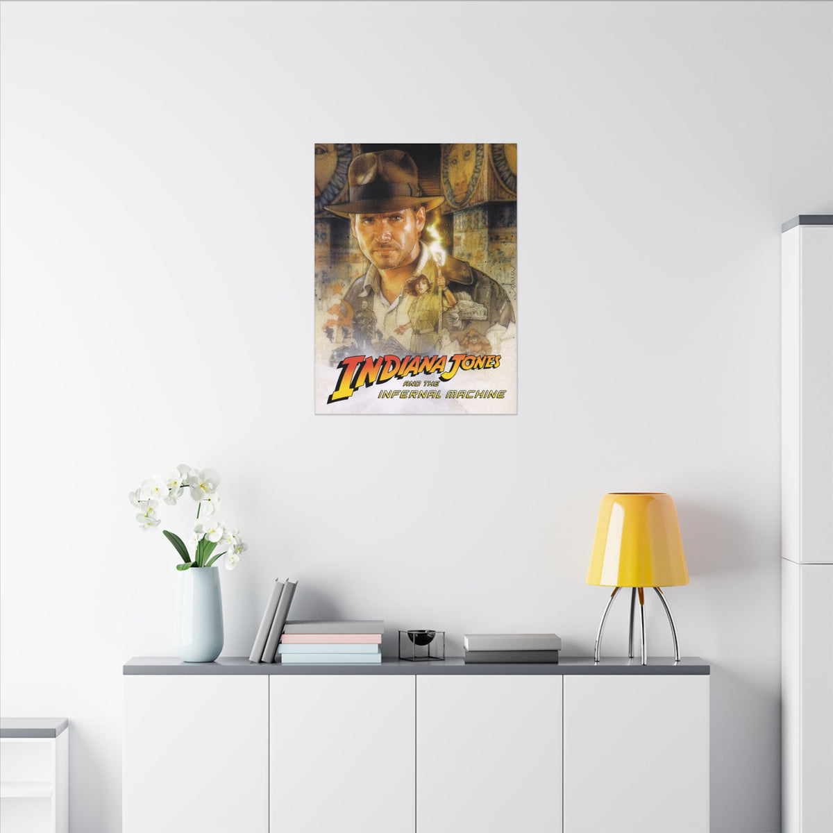 Indiana Jones and the Infernal Machine (logo onder) - Canvas Printify