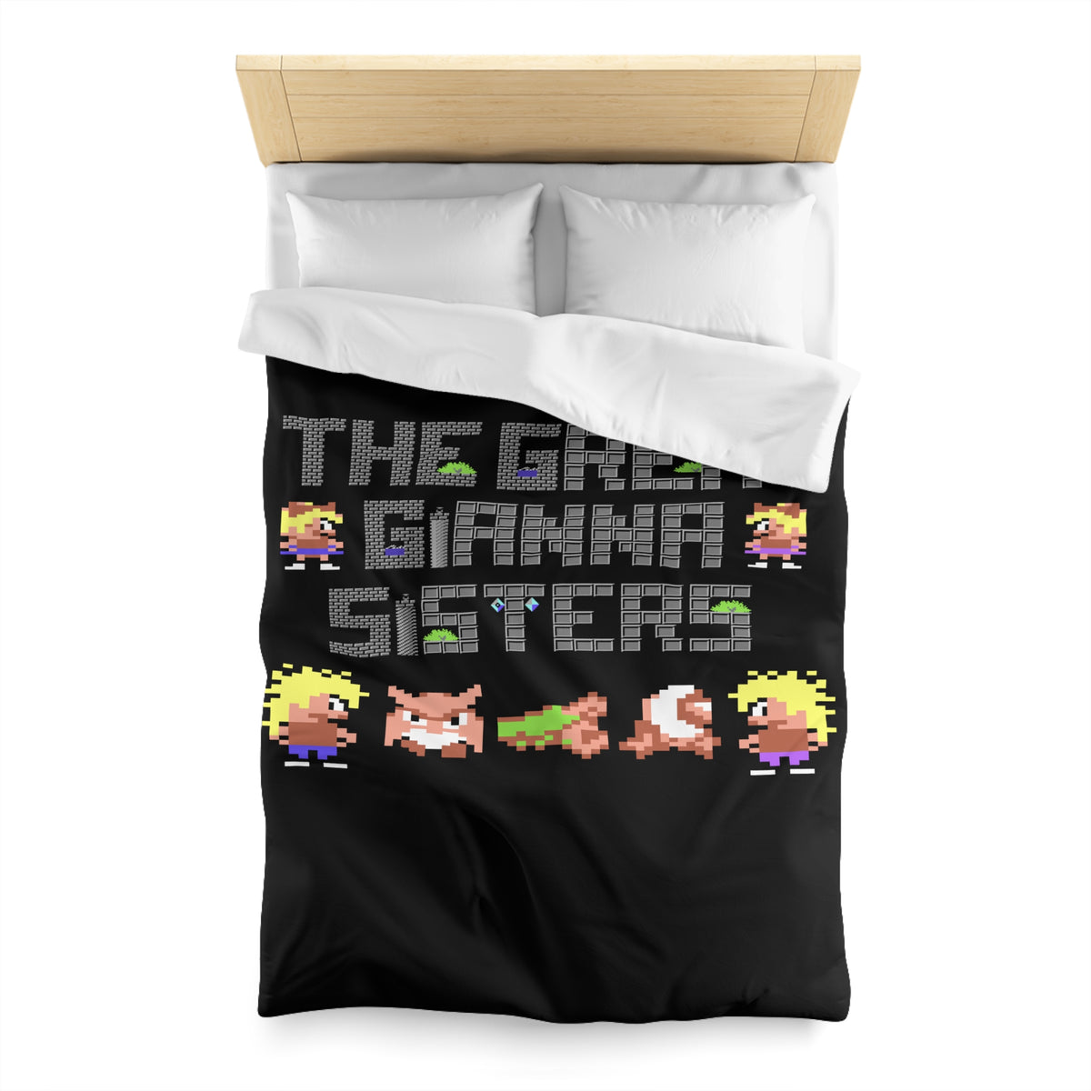 The Great Giana Sisters - Dekbedovertrek Printify