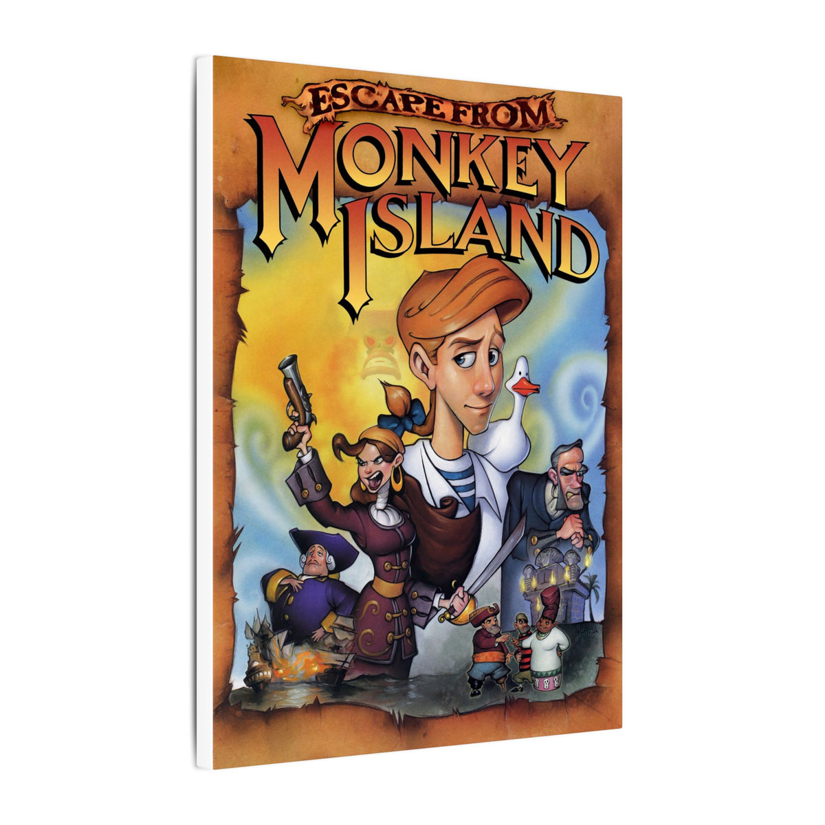 Escape from Monkey Island - Canvas Printify