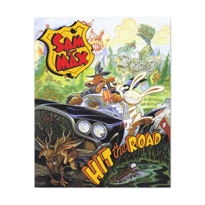 Sam & Max Matte Canvas, Stretched, 1.25" Printify
