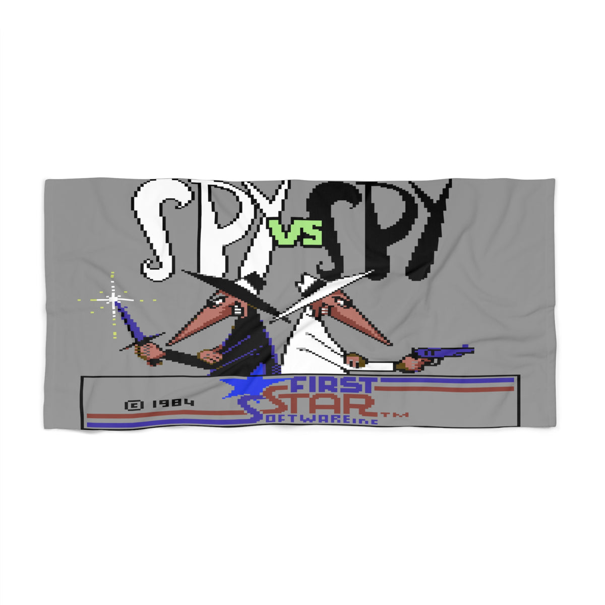 Spy vs Spy - Handdoek Printify