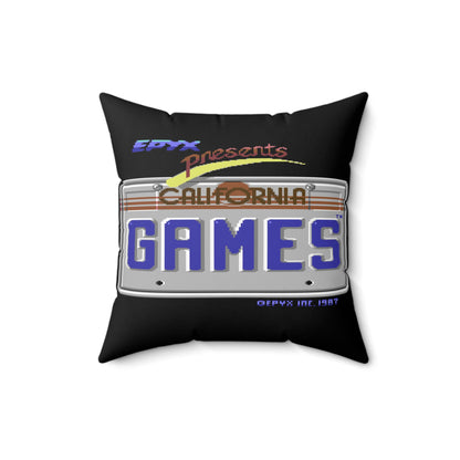 California Games Spun Polyester Square Pillow 