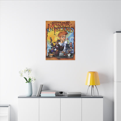 Escape from Monkey Island - Canvas Printify