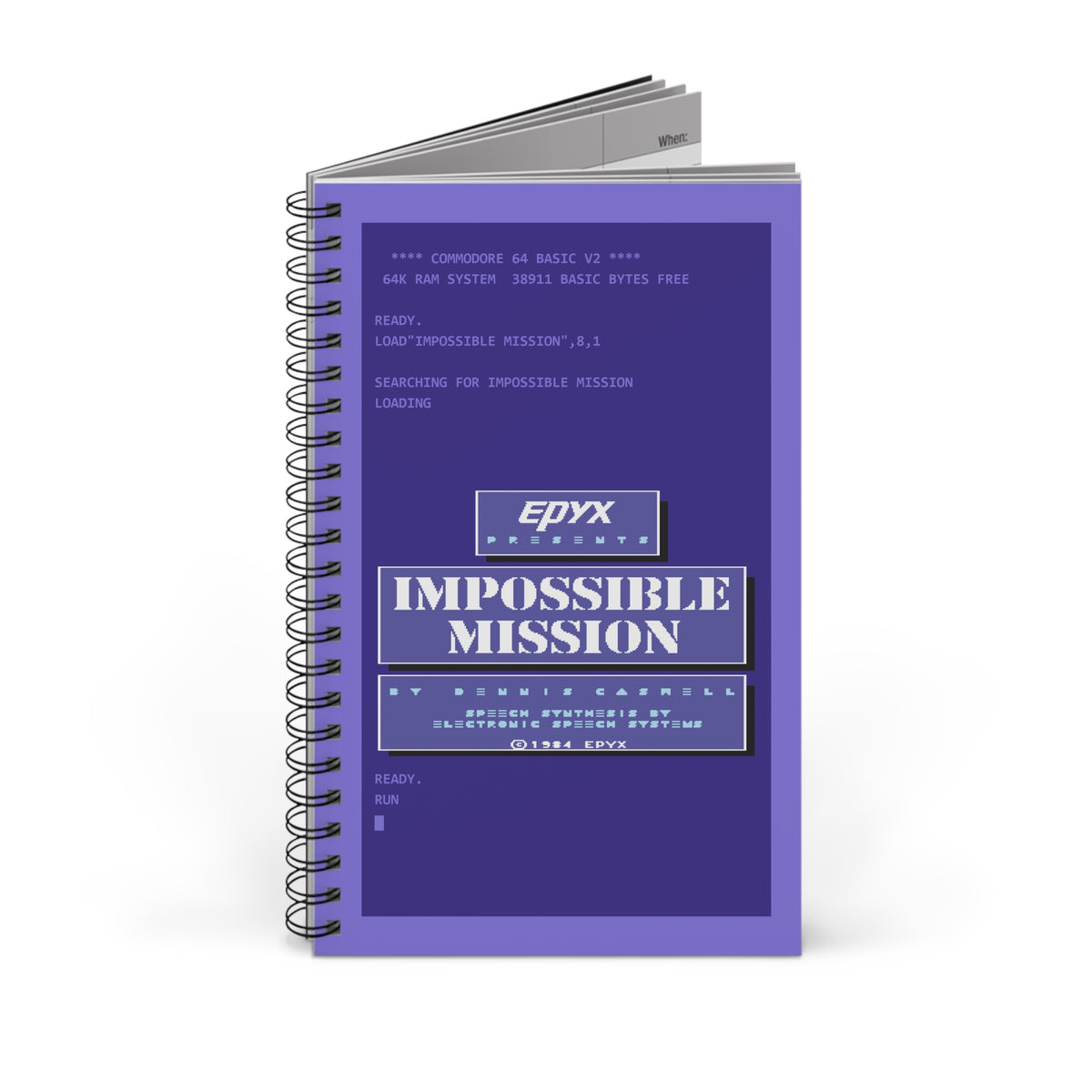 Impossible Mission Title - Notitieboek Printify