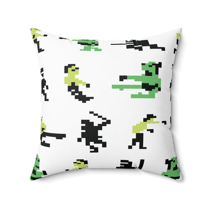 Bruce Lee Spun Polyester Square Pillow 