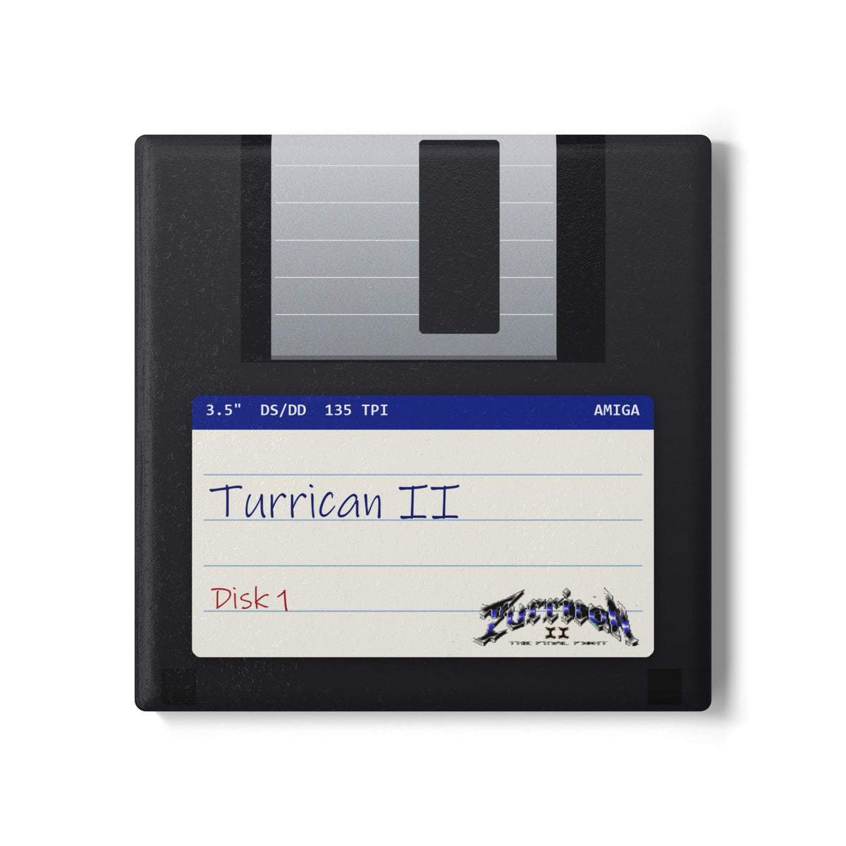 Turrican II - Floppy Onderzetter Printify
