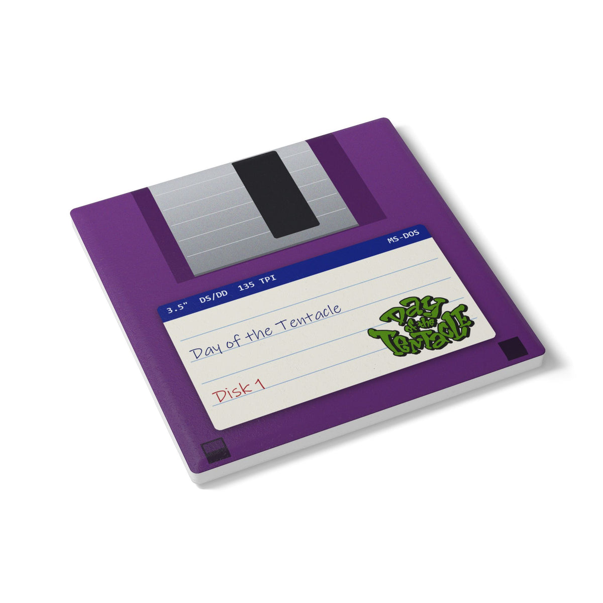 Day of the Tentacle - Floppy Onderzetter Printify