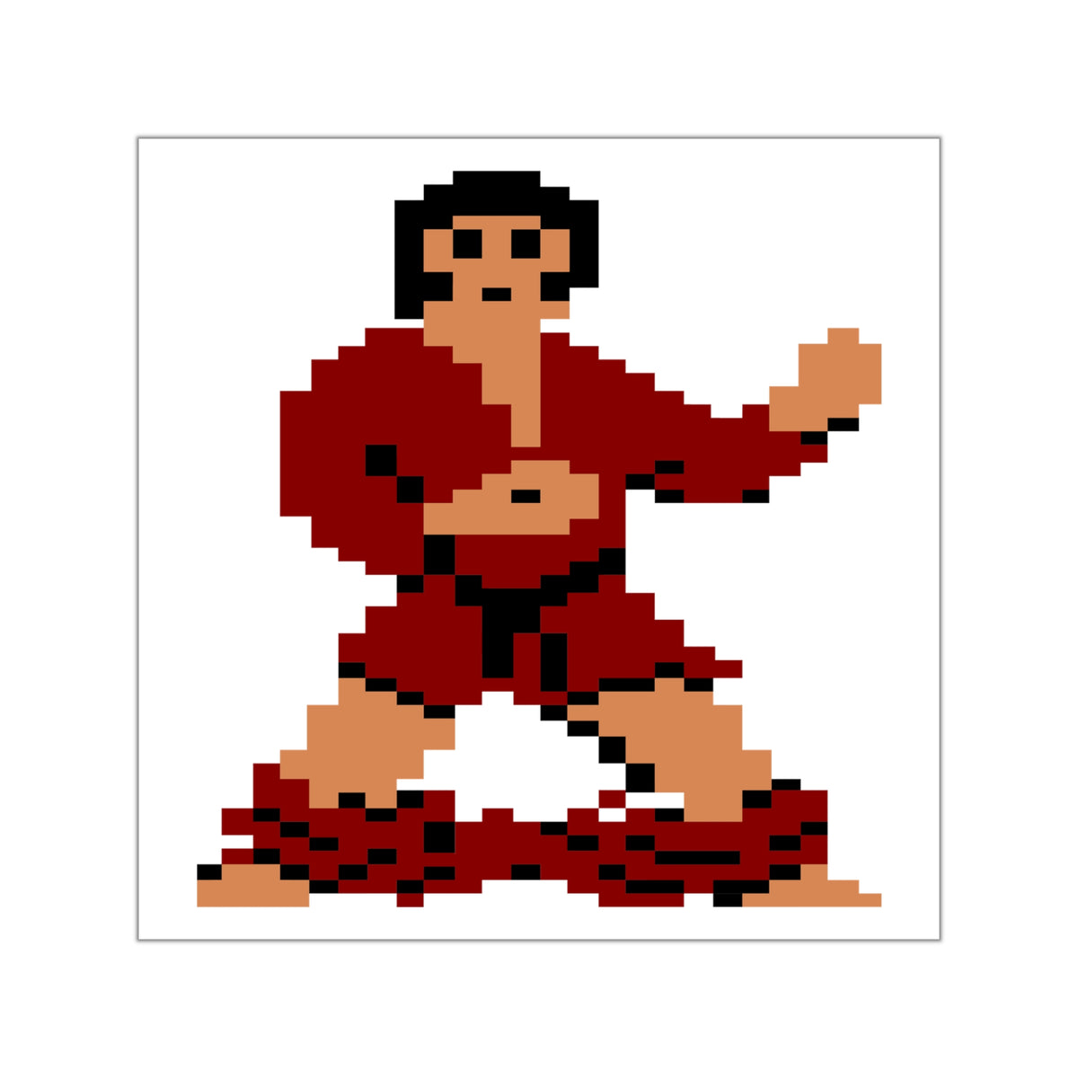 International Karate Pants Drop - Sticker Printify