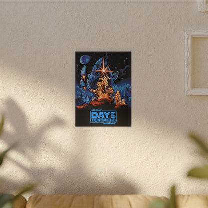 Day of the Tentacle - Star Wars Parodie (blauw logo) - Canvas Printify