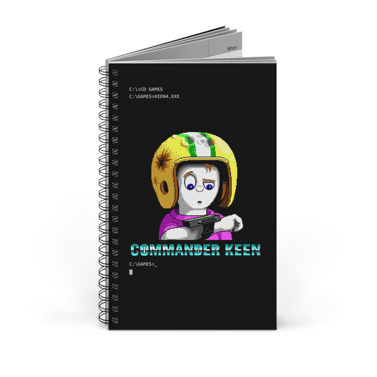 Commander Keen (Neural Stunner) - Notitieboek Printify
