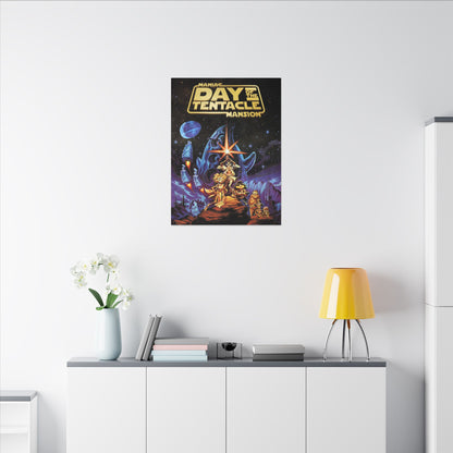 Day of the Tentacle - Star Wars Parodie (goud logo) - Canvas Printify
