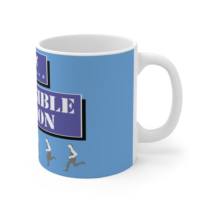 Impossible Mission Running Man Ceramic Mug (EU) Printify