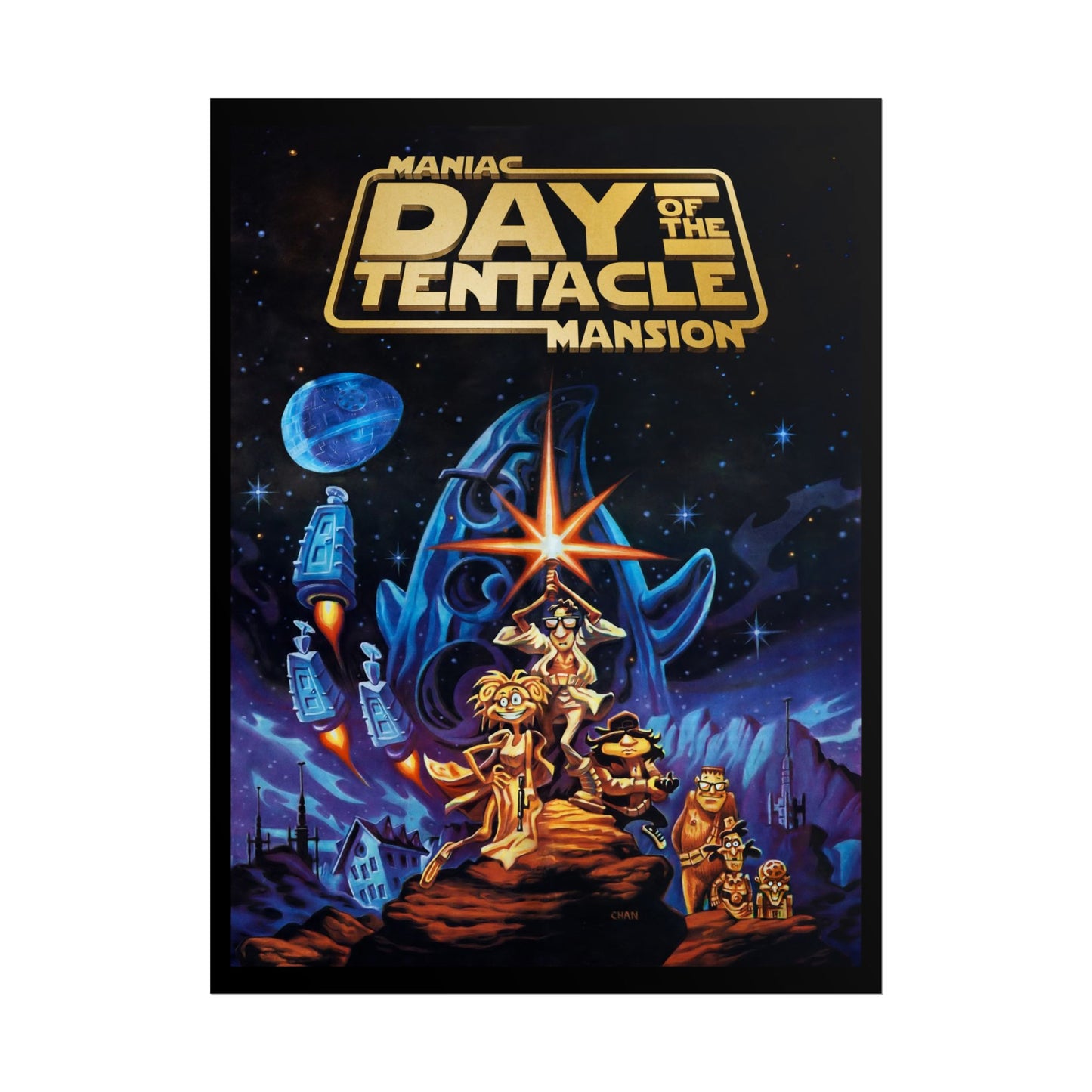 Day of the Tentacle Poster Star Wars