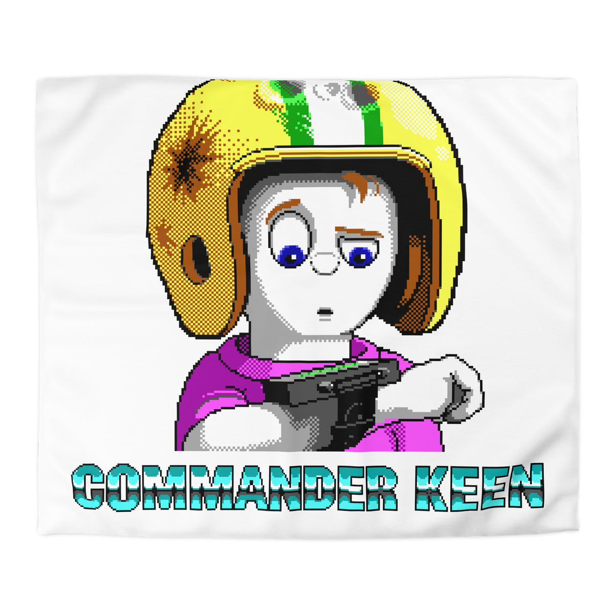 Commander Keen (Neural Stunner) - Dekbedovertrek Printify