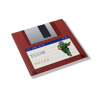 DOOM - Floppy Onderzetter Printify