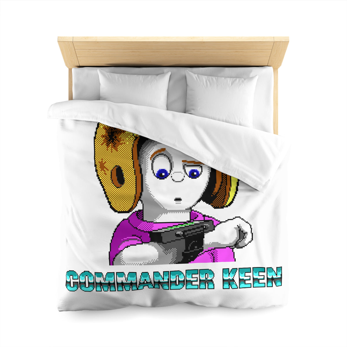 Commander Keen (Neural Stunner) - Dekbedovertrek Printify