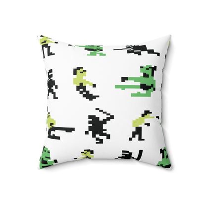 Bruce Lee Spun Polyester Square Pillow 