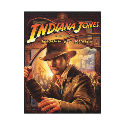 Indiana Jones and the Staff of Kings (met zweep) - Canvas Printify