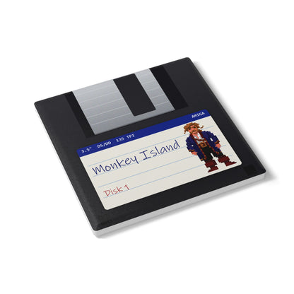 Monkey Island - Floppy Onderzetter Printify