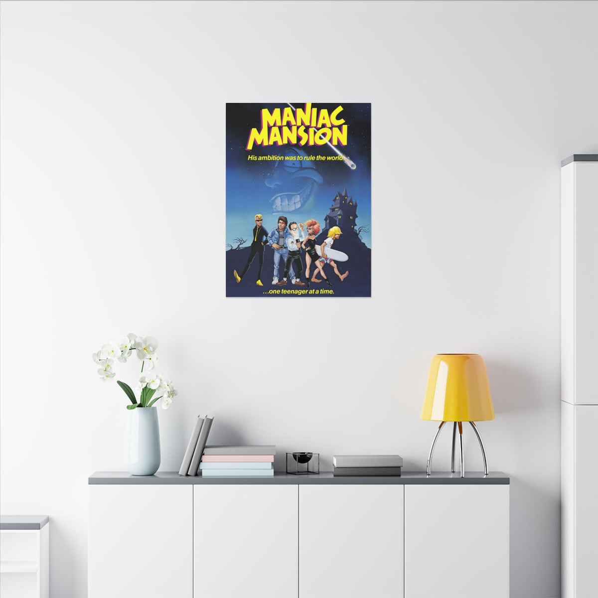 Maniac Mansion (originele tagline) - Canvas Printify