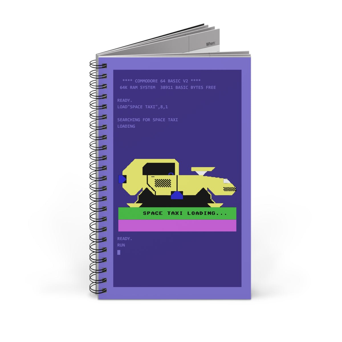 Space Taxi - Notitieboek Printify