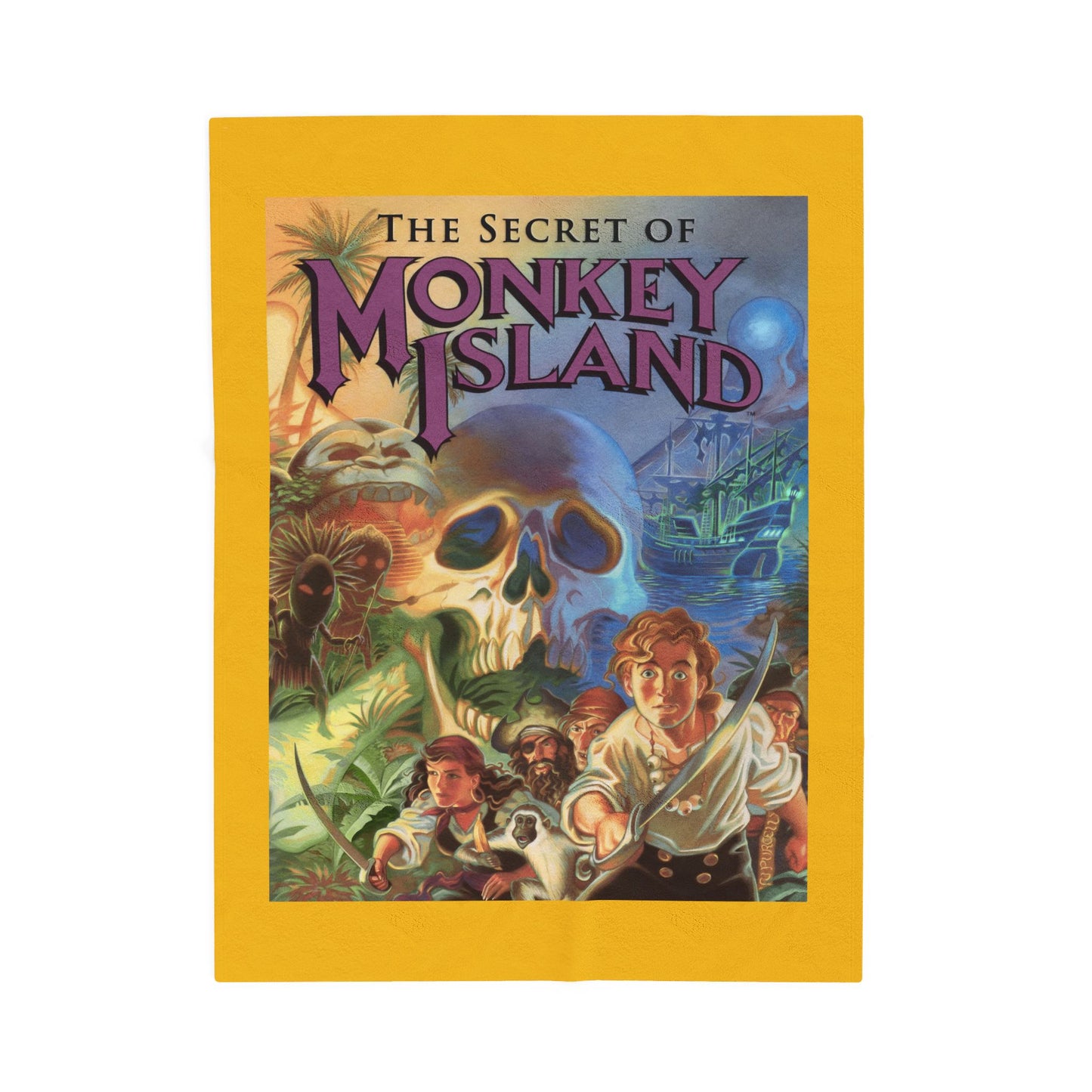 Monkey Island 1 Plush Blanket