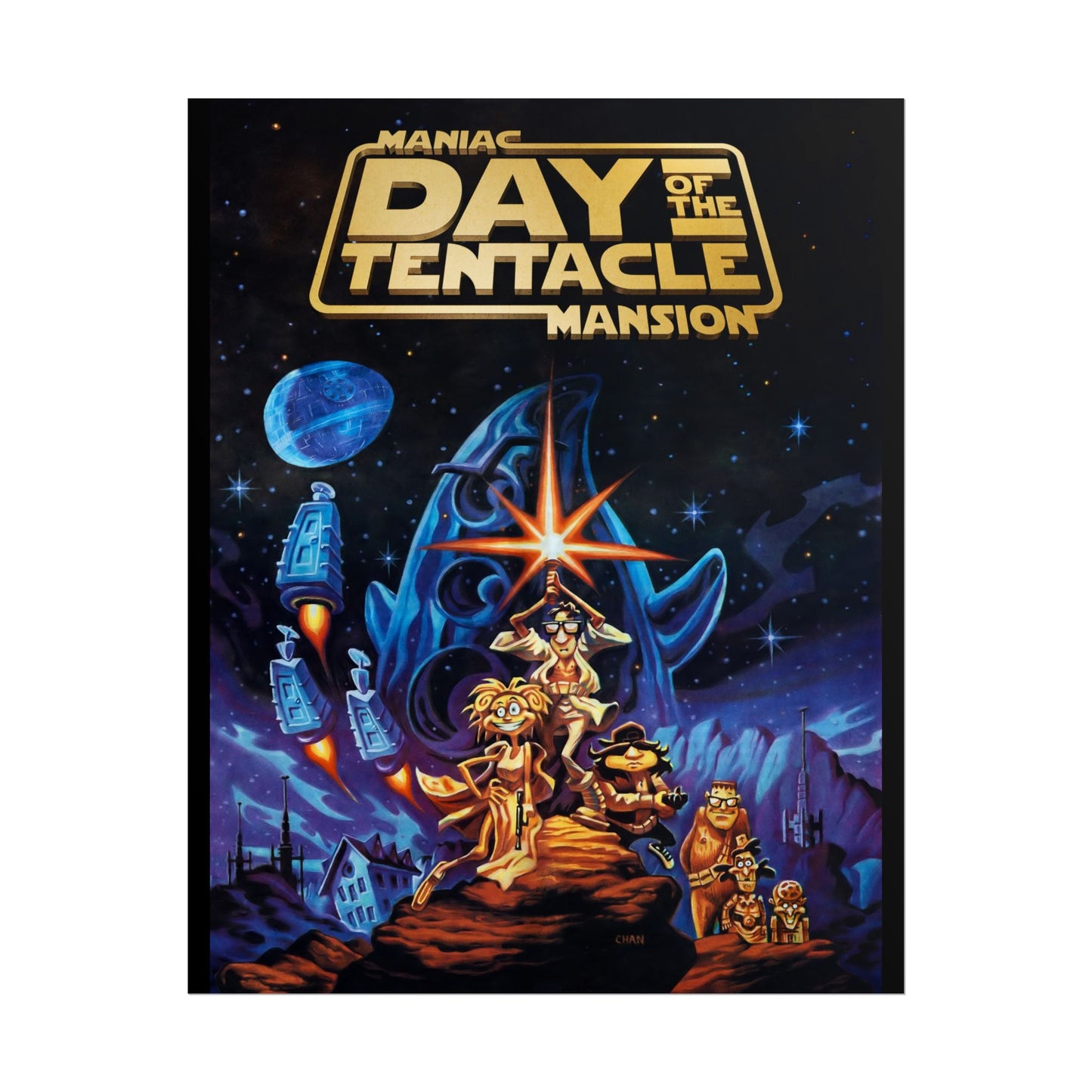 Day of the Tentacle Poster Star Wars