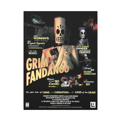 Grim Fandango - Canvas Printify