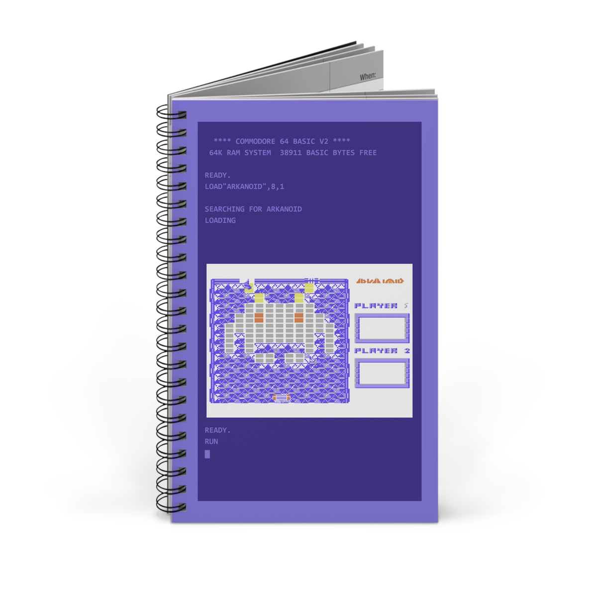 Arkanoid Level Map - Notitieboek Printify