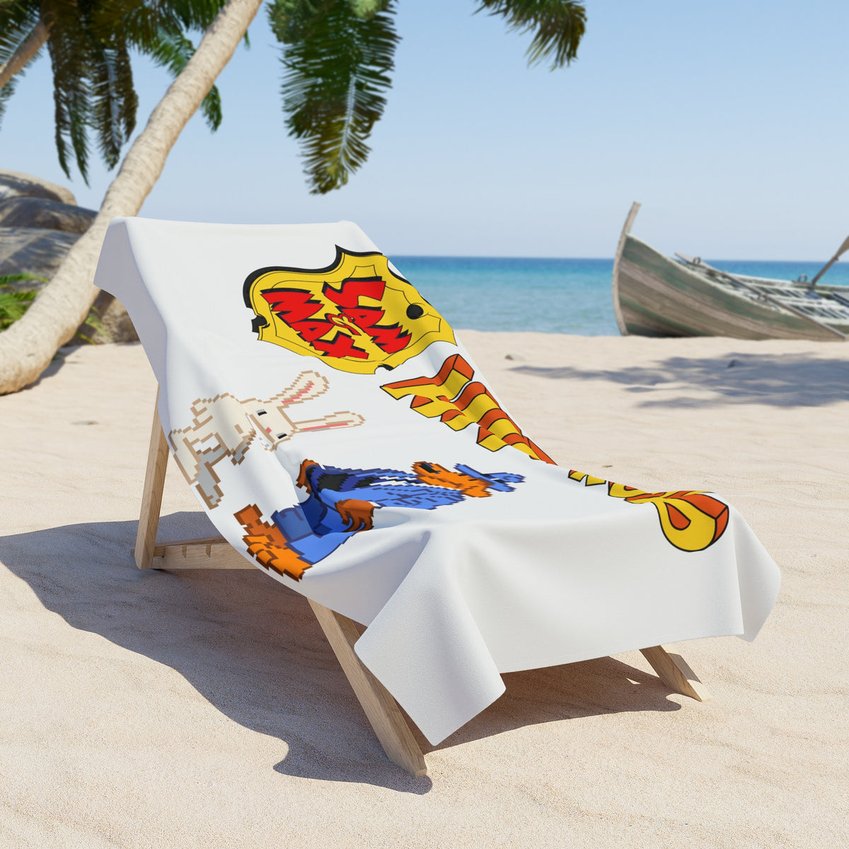 Sam & Max - Handdoek Printify