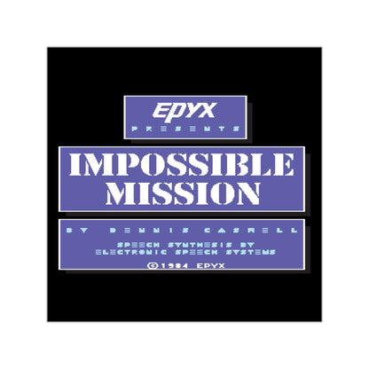 Impossible Mission Title - Sticker Printify