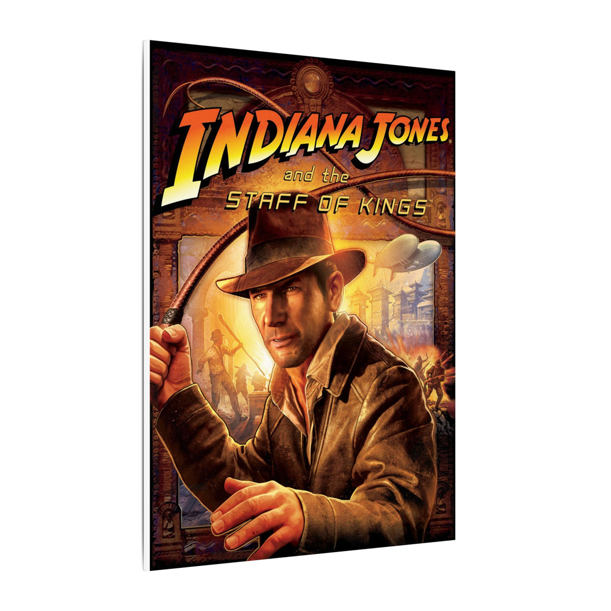 Indiana Jones and the Staff of Kings (met zweep) - Canvas Printify