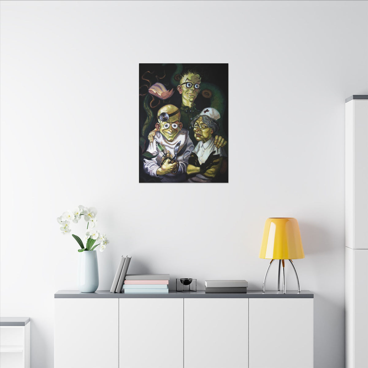 Maniac Mansion - Edison familieportret - Canvas Printify