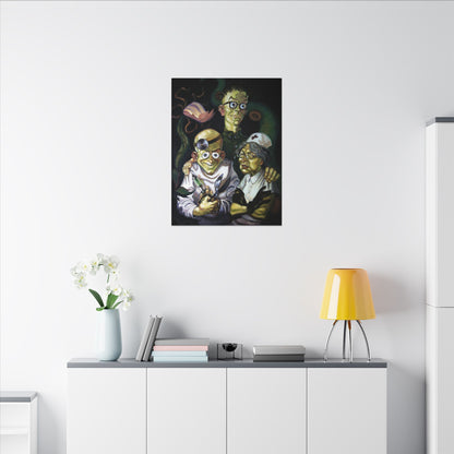 Maniac Mansion - Edison familieportret - Canvas Printify