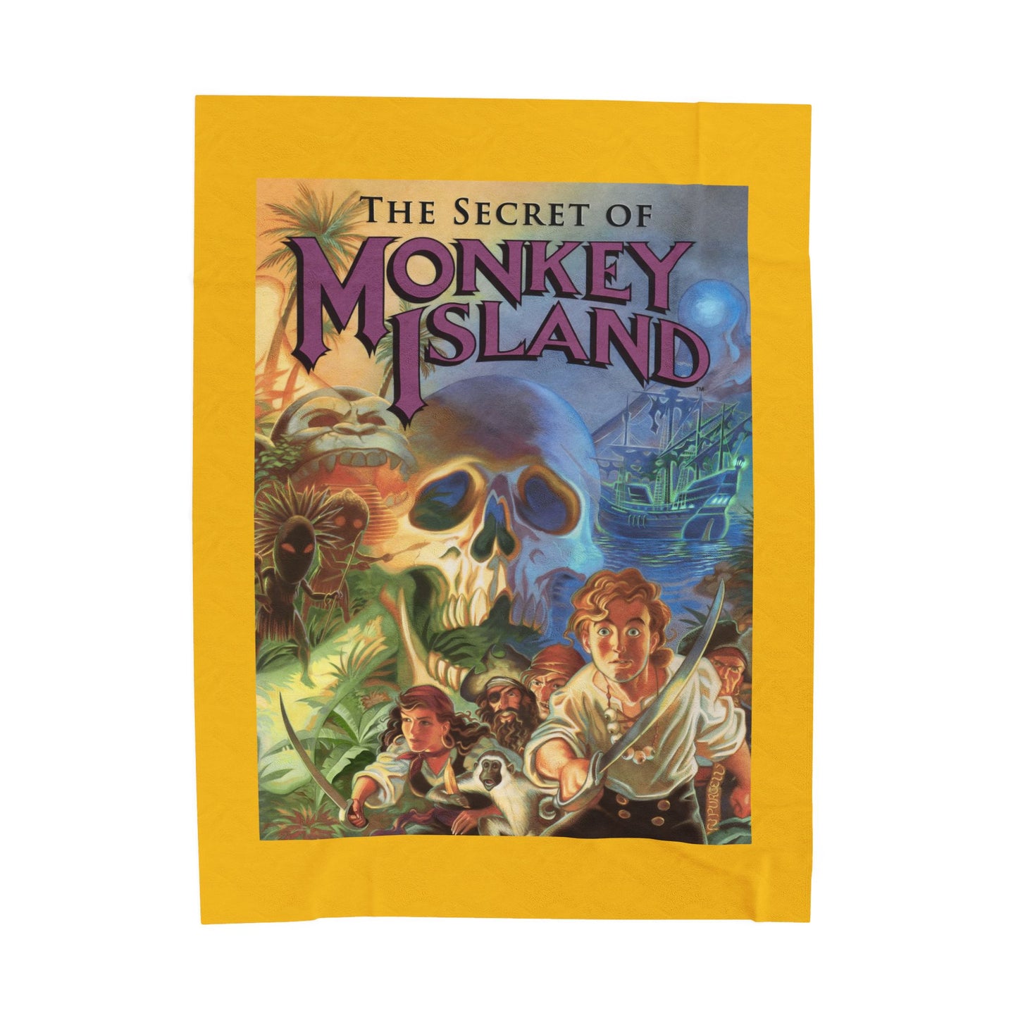 Monkey Island 1 Plush Blanket