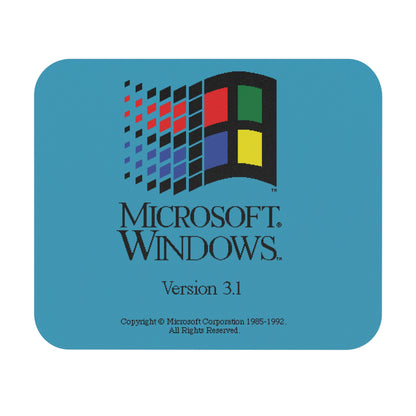 Retro Microsoft Windows 3.1 Mouse Pad — Vintage Computer Logo Desk Mat Printify