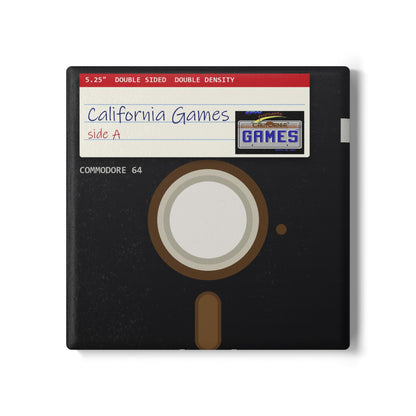 California Games - Floppy Onderzetter Printify
